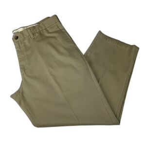 Lee Mens Khaki Dress Pants 38 X 29 No Iron 100% Cotton